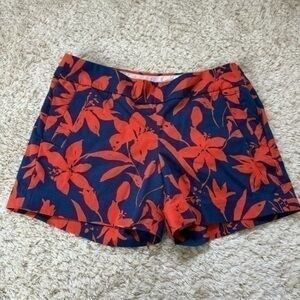 J.crew Womens floral chino Shorts size 6